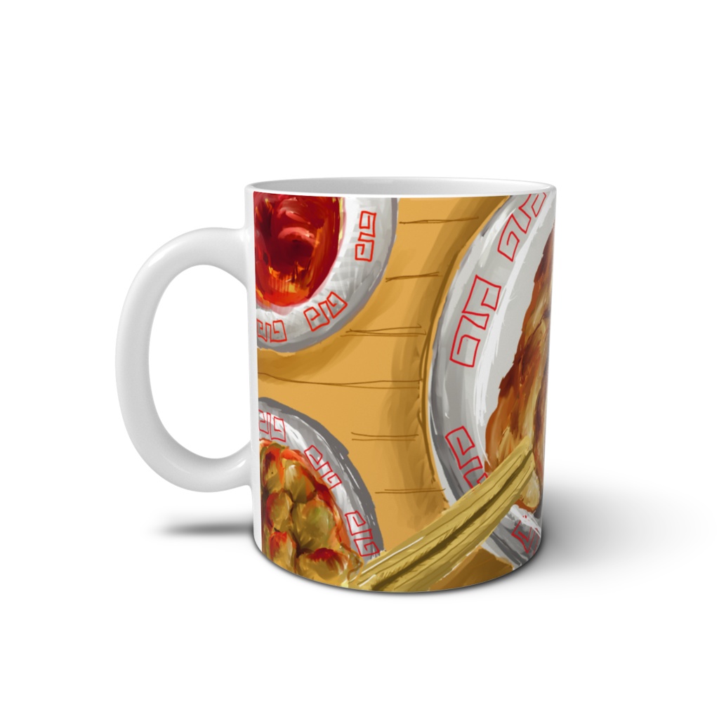 マグカップの餃子イラスト