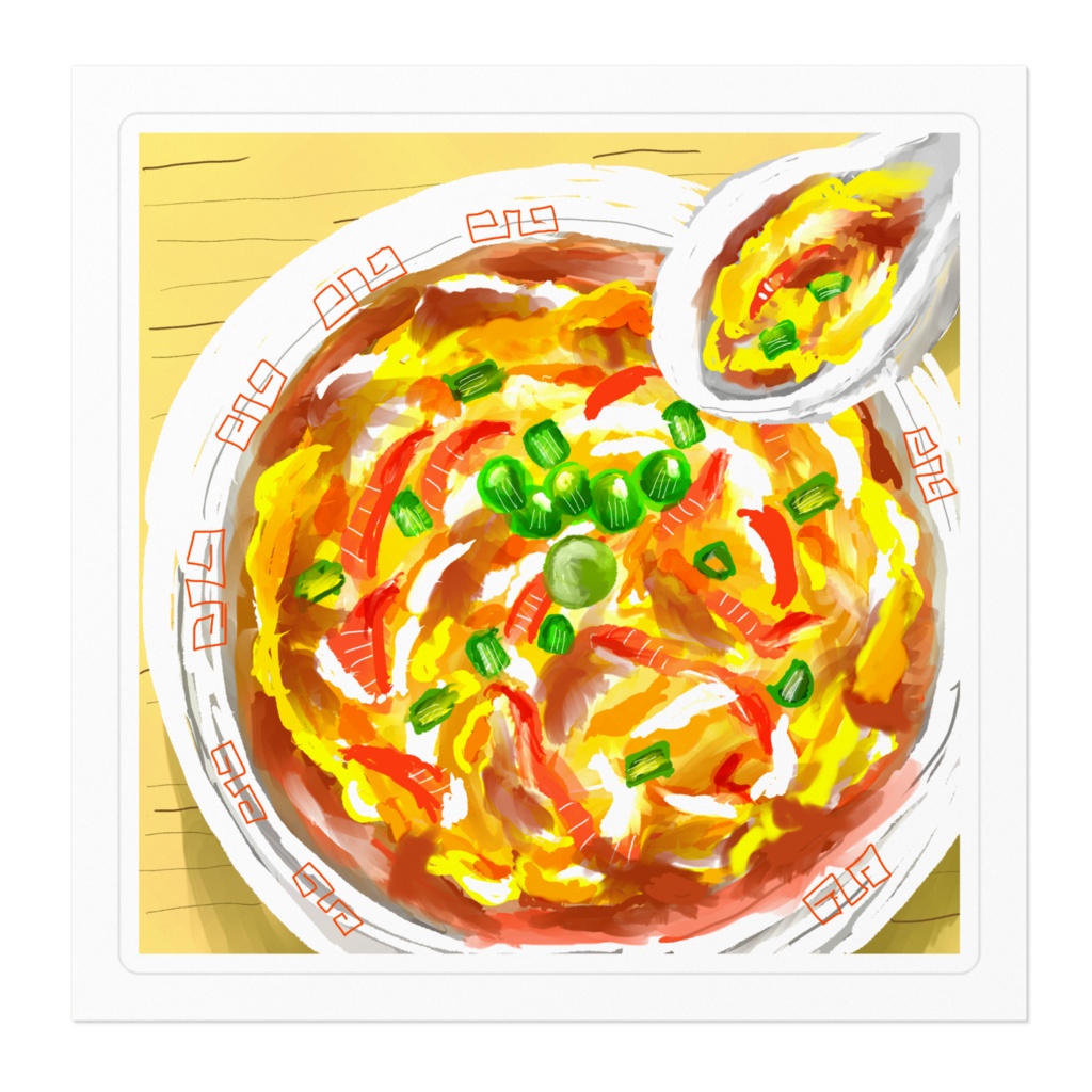 天津飯スッテカー