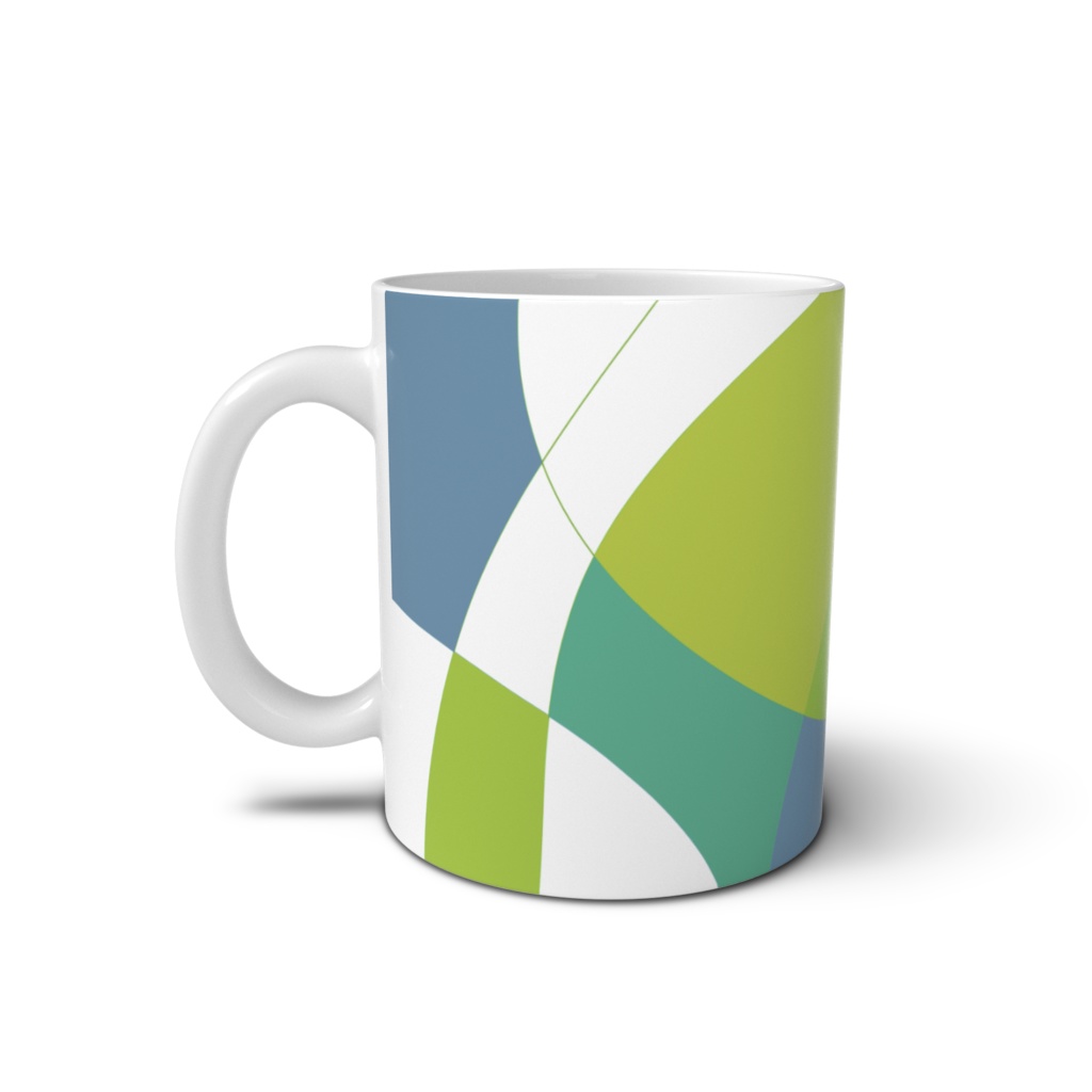 不思議な柄のマグカップ