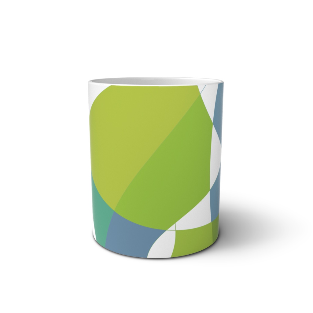 不思議な柄のマグカップ