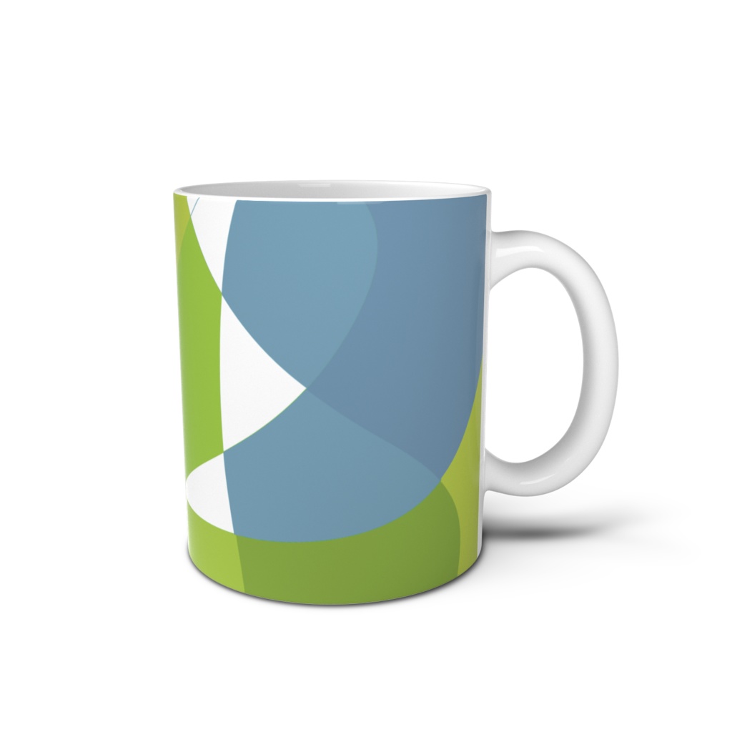 不思議な柄のマグカップ