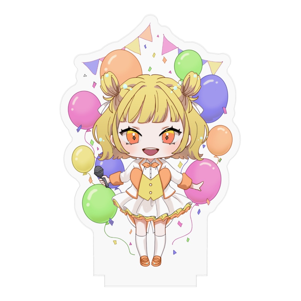 アイドル少女のアクリルフィギュア