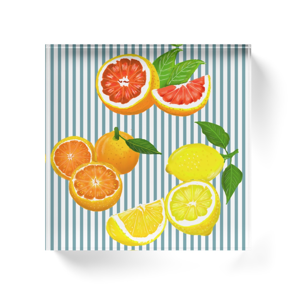 柑橘系アクリルブロック