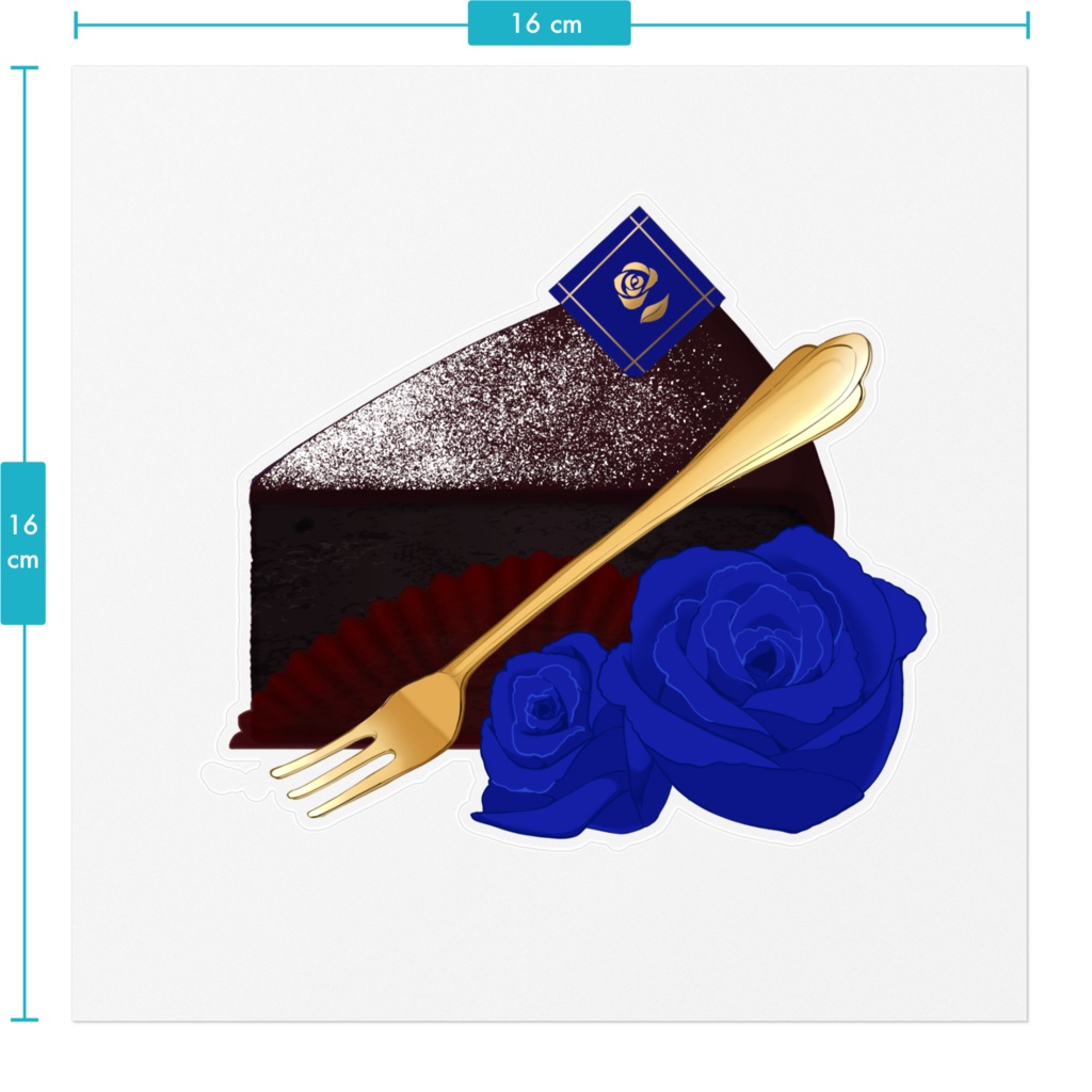 ガトーショコラと薔薇