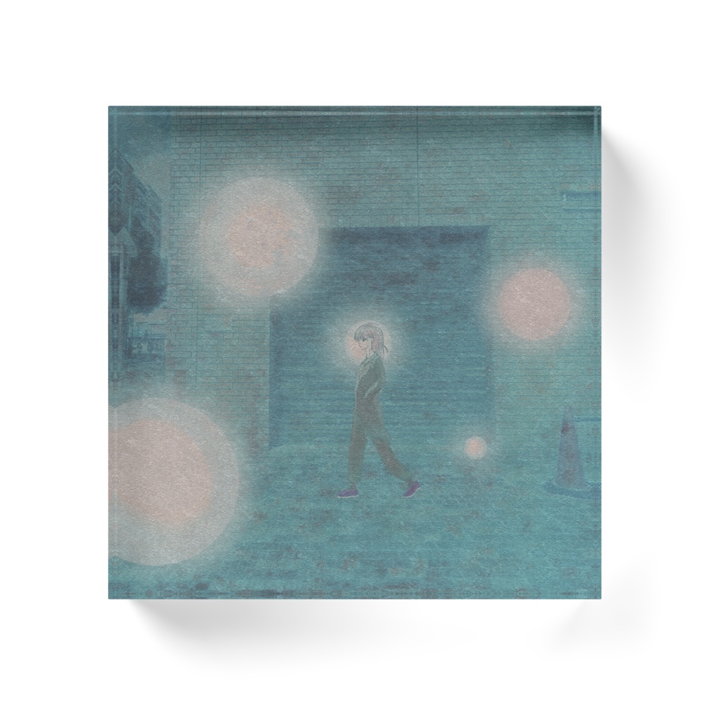 夜散歩 アクリルブロック