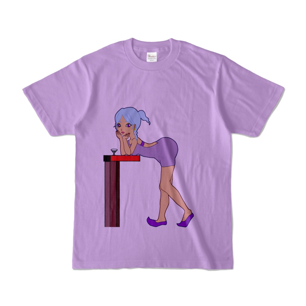 POPガールTシャツ【ライトパープル】