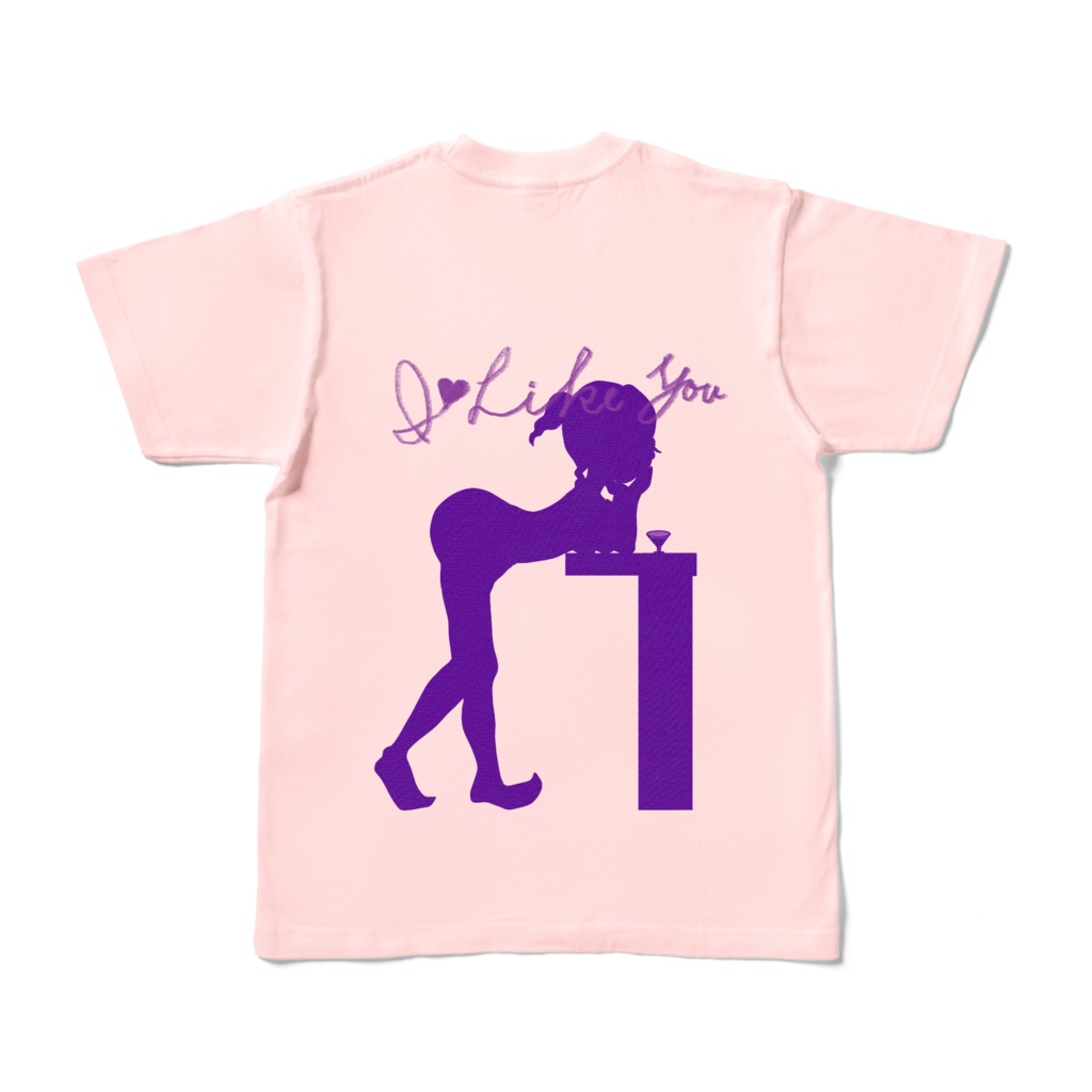 POPガールTシャツ【ライトピンク】