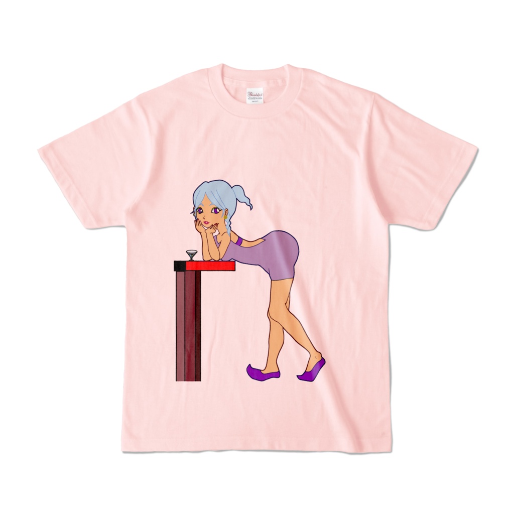 POPガールTシャツ【ライトピンク】