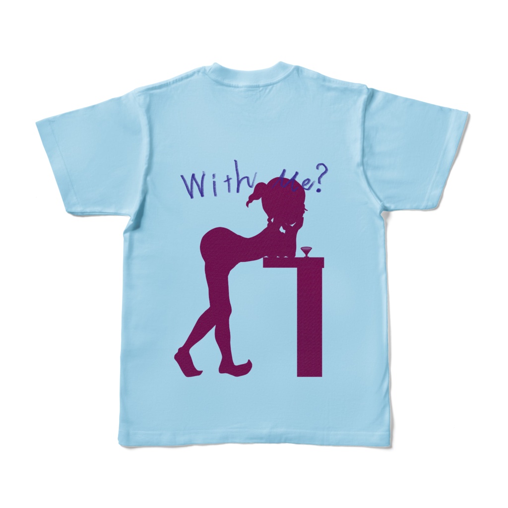 POPガールTシャツ【ライトブルー】