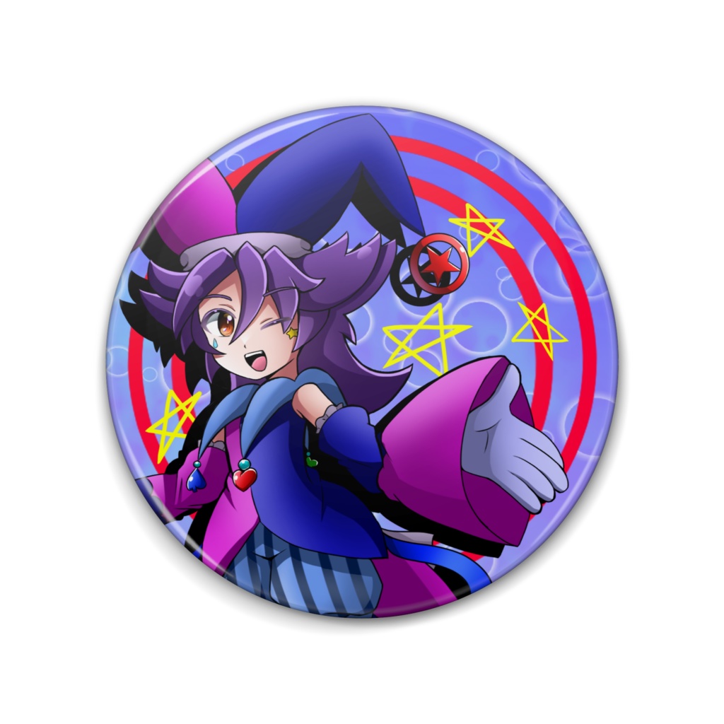 ピエロマーシャの缶バッチ