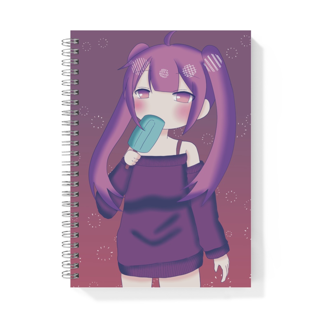 ソーダアイスを頬張る少女