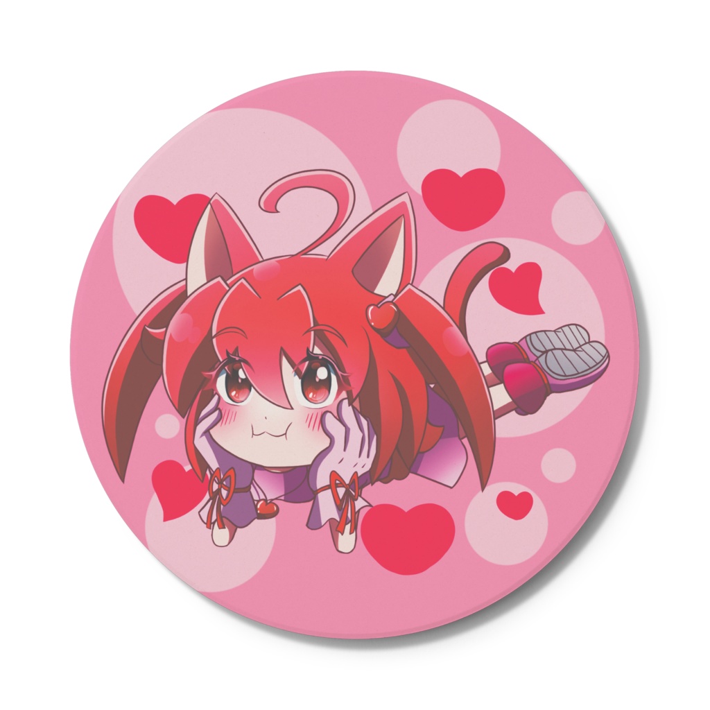 寝そべる猫3人組 コースター