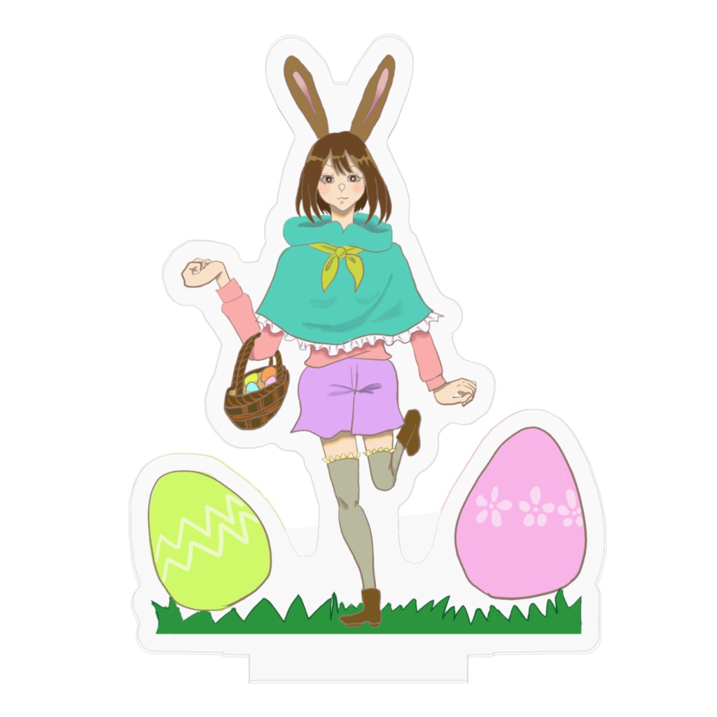 イースターなマカロールちゃん(アクリルフィギュア)