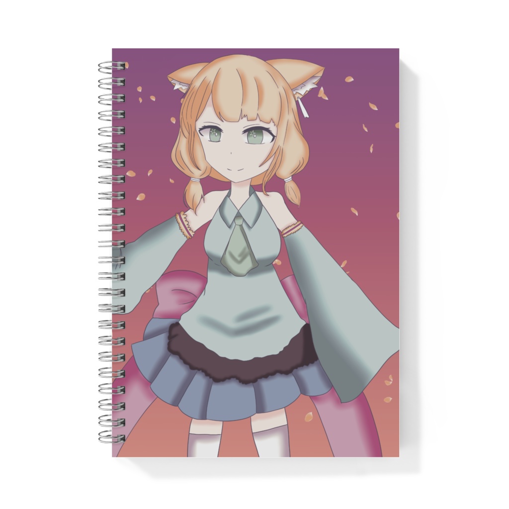 肩出し少女のリングノート