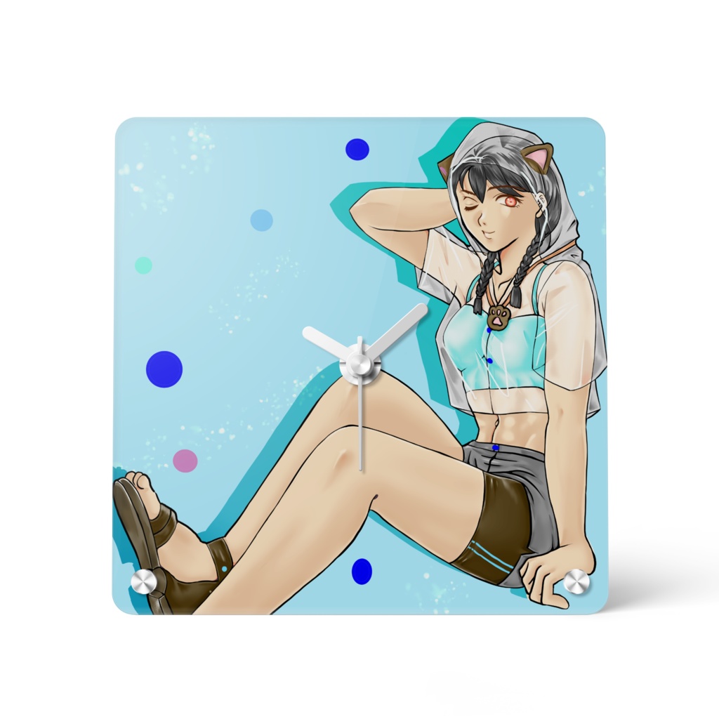 夏仕様アクリル時計