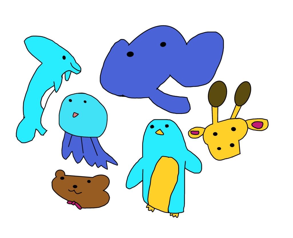 動物いろいろサコッシュ