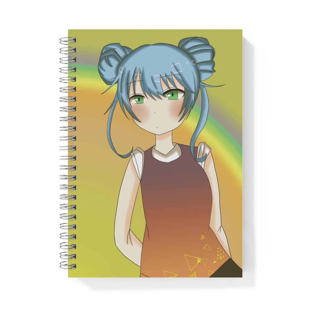 虹のかかるリングノート