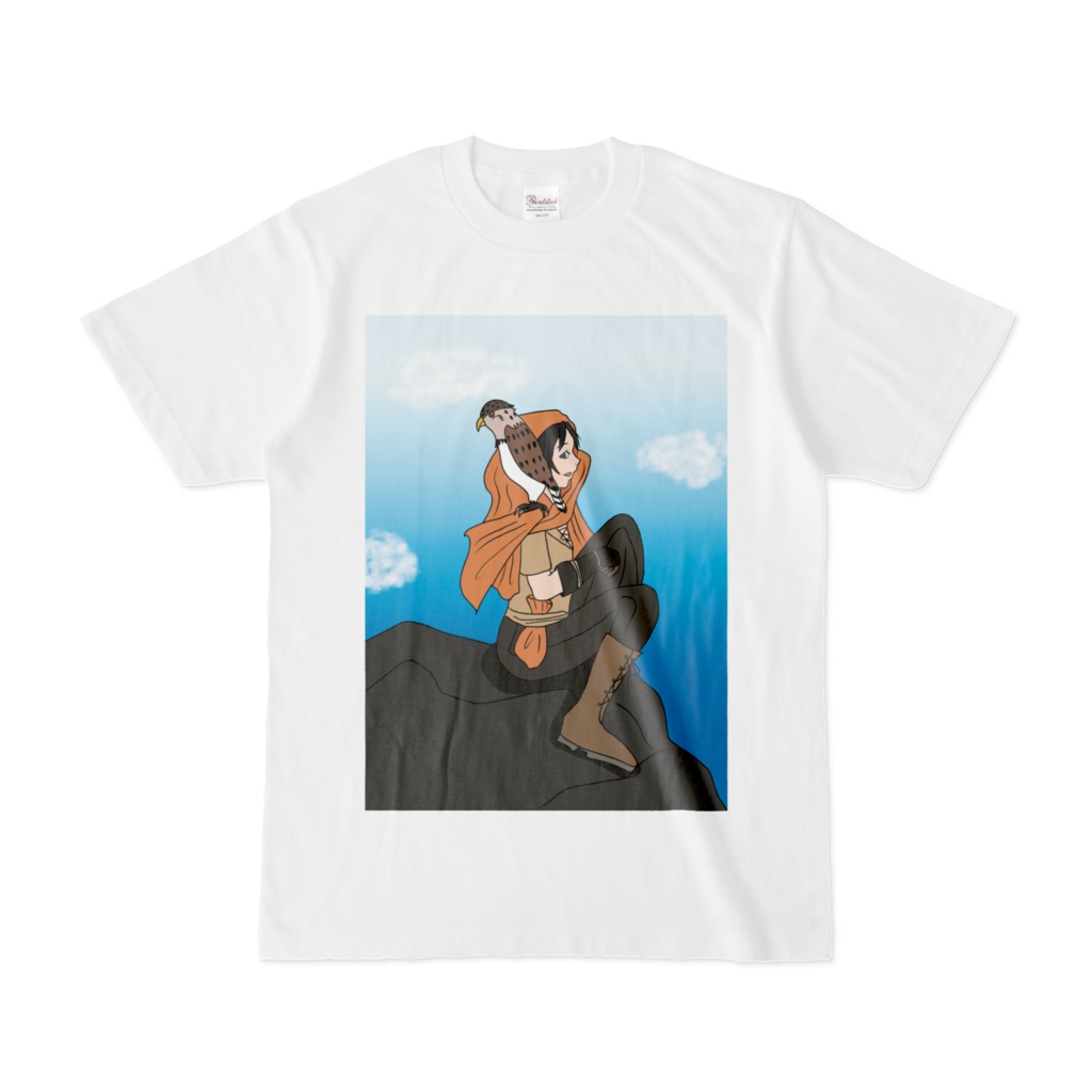 タカ使いの少年Tシャツ