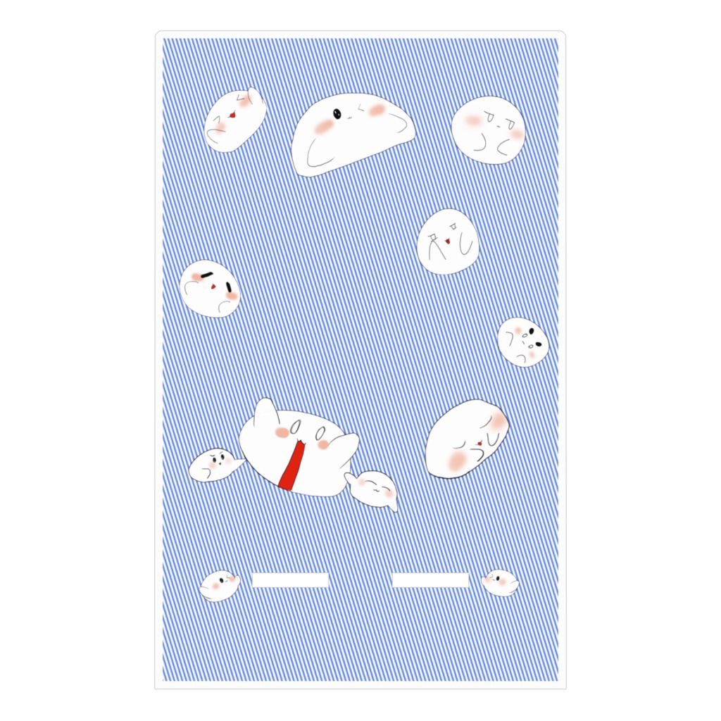 まんじゅうのアクリルスマホスタンド