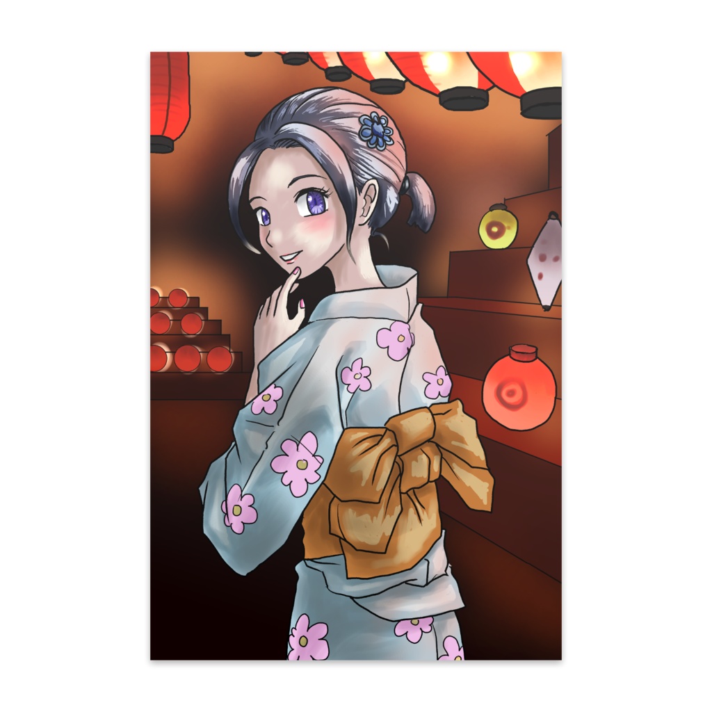 見返り美人ポストカード