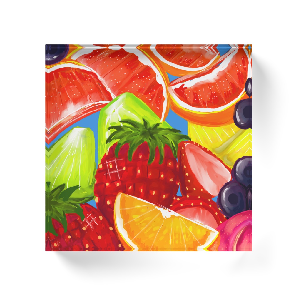 アクリルブロックフルーツ盛り合わせ