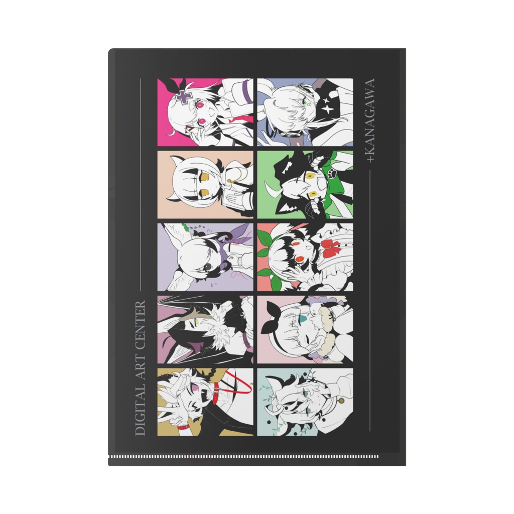 DAC+神奈川事業所キャラモノクロイラスト ~ウェルシュシップ~