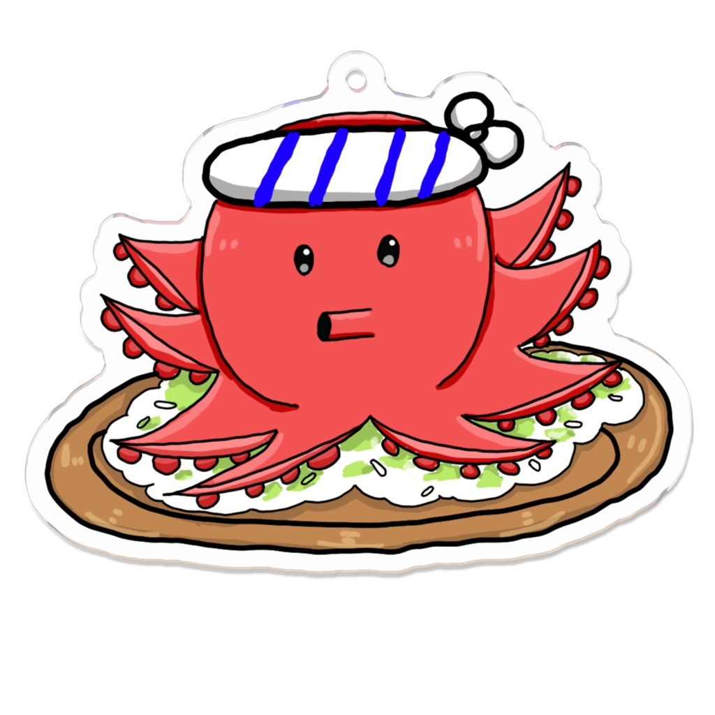 🐙🍚アクリルキーホルダー