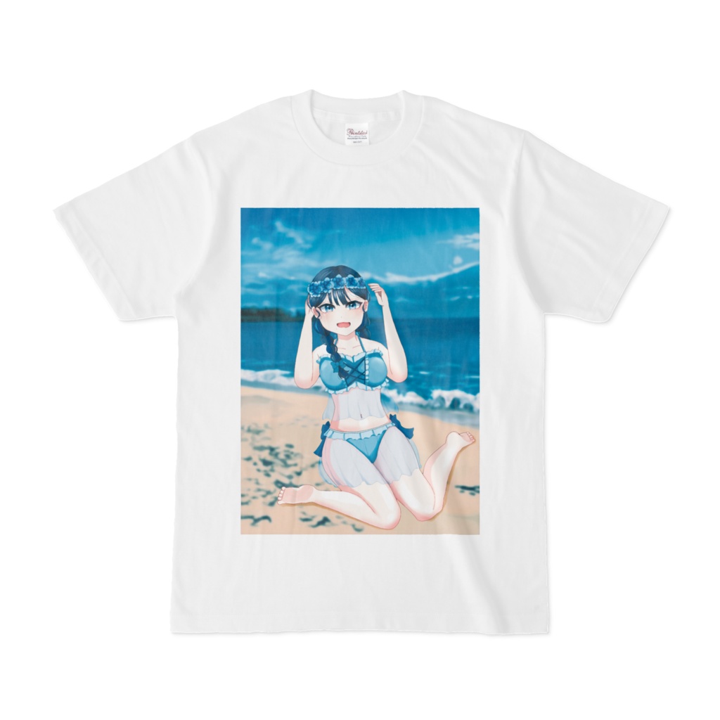 夏の少女Tシャツ