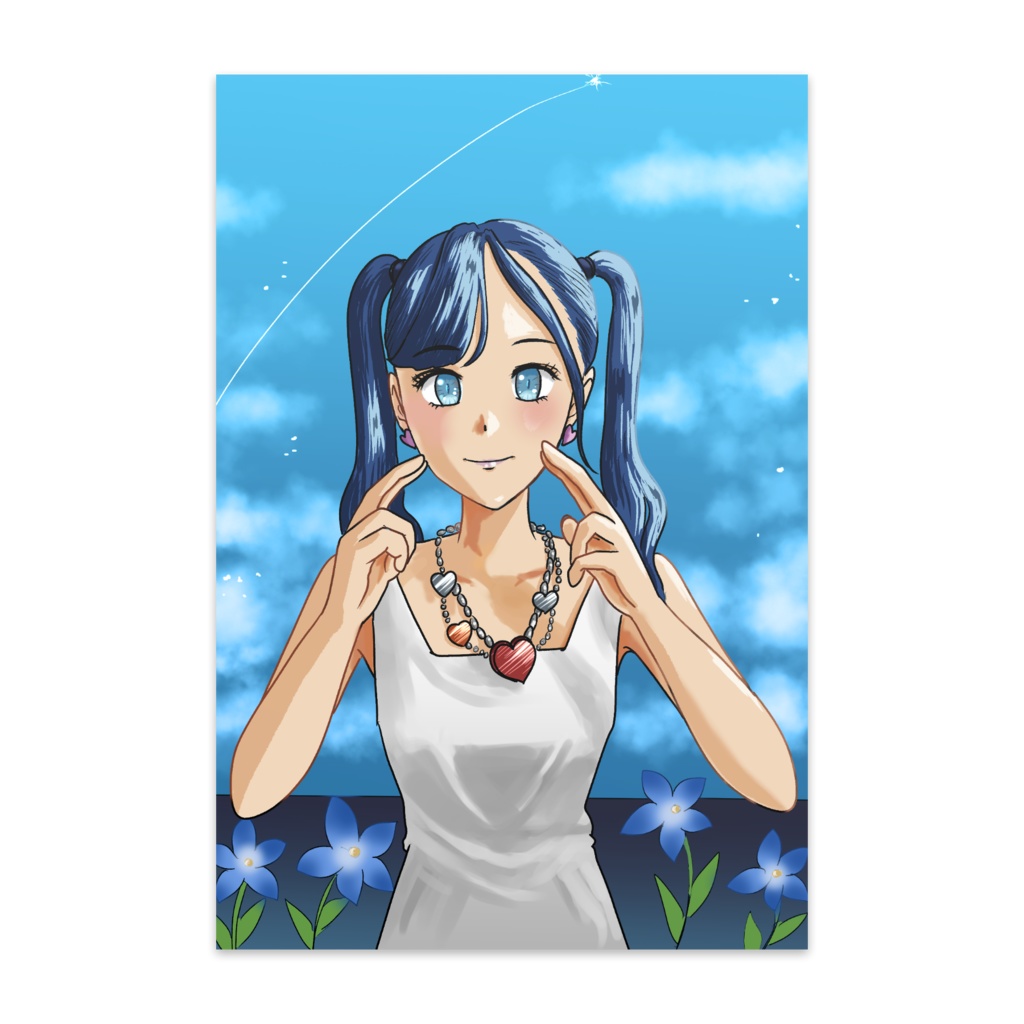 ツインテ少女のポストカード