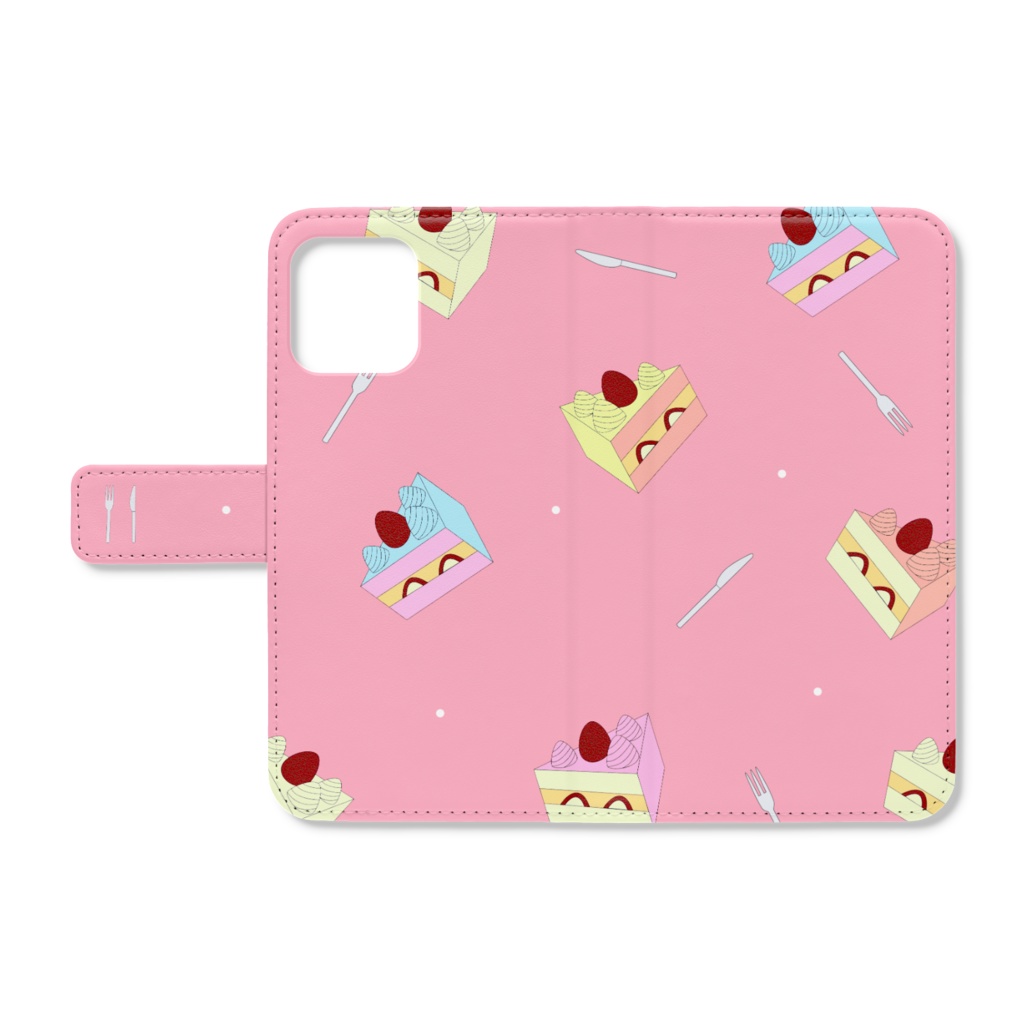 ショートケーキスマホカバー