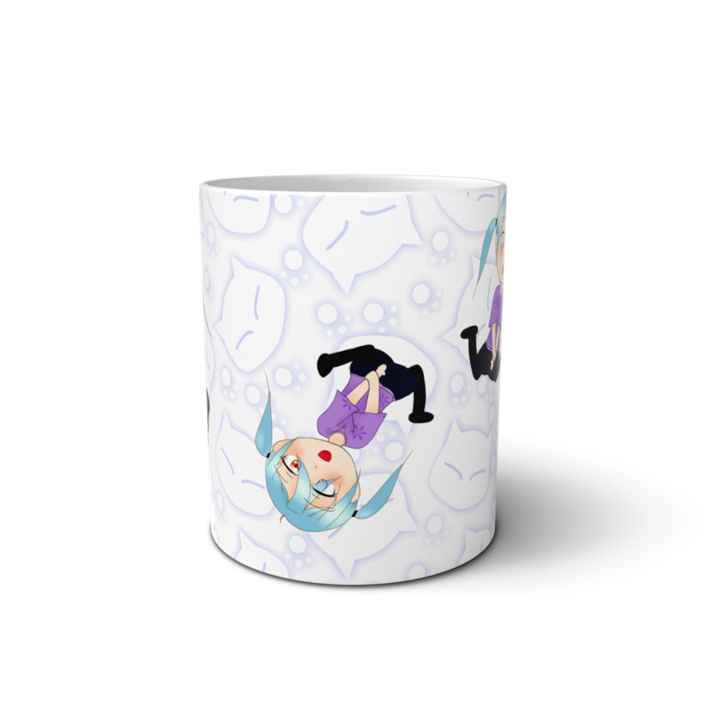 水色っ子のマグカップ