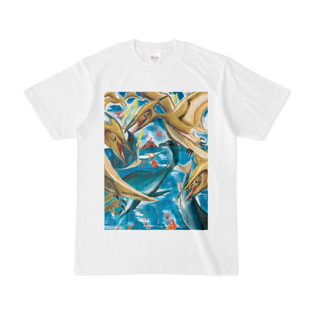Tシャツ恐竜イラスト