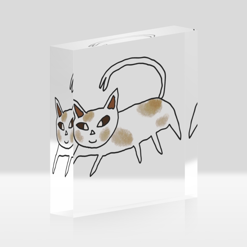 アクリルブロック、猫又
