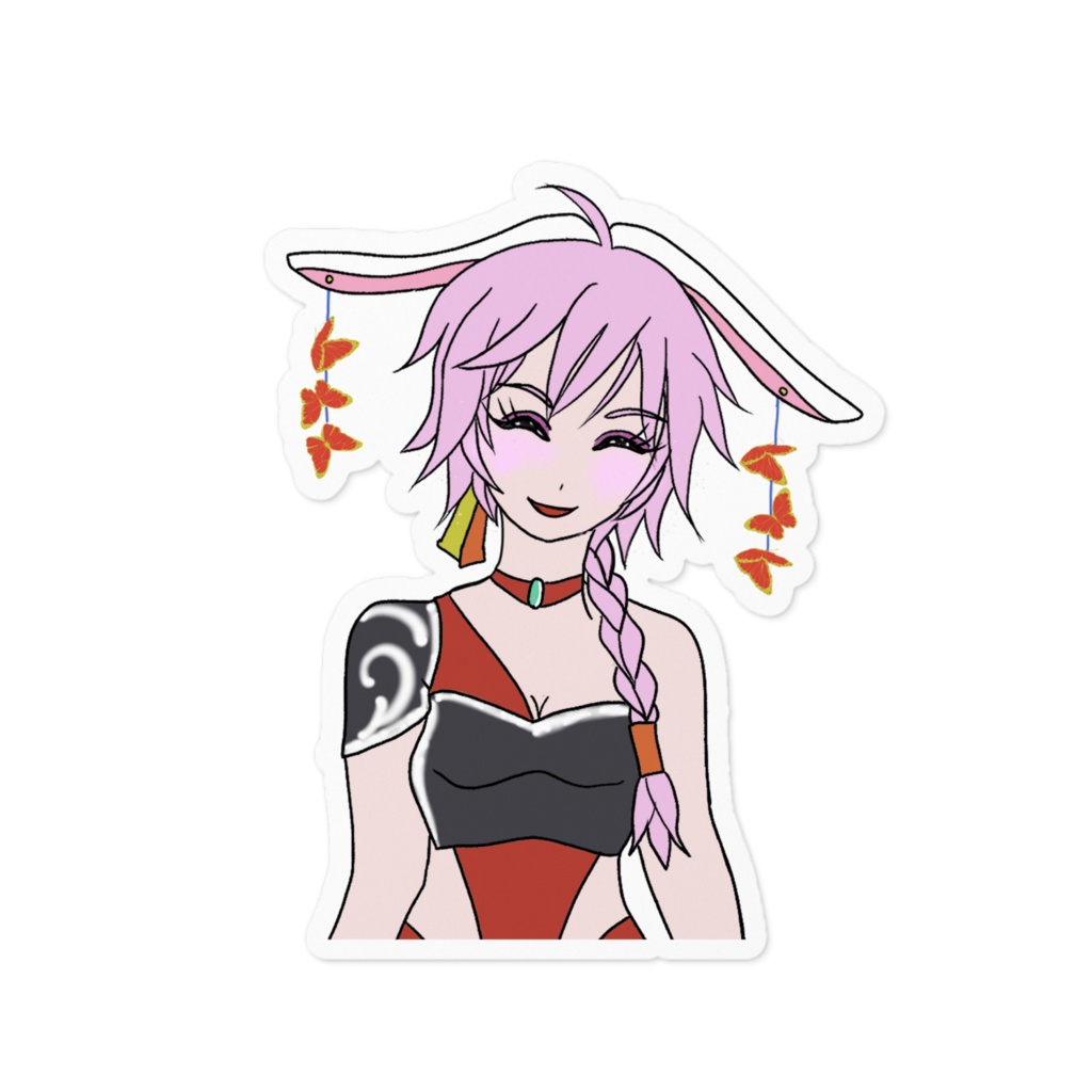 双子のウサギの戦士（ステッカー）