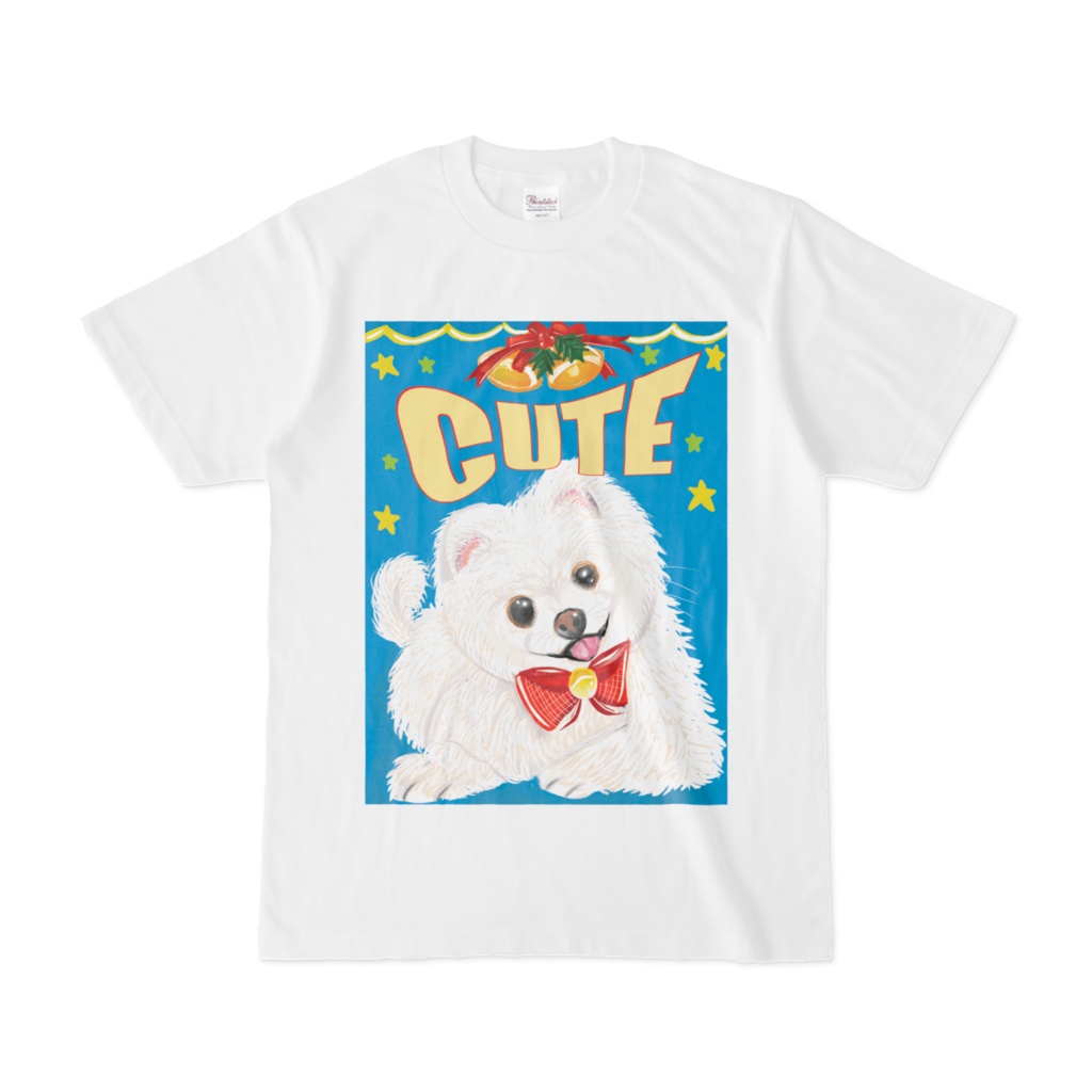 Tシャツ子犬イラスト