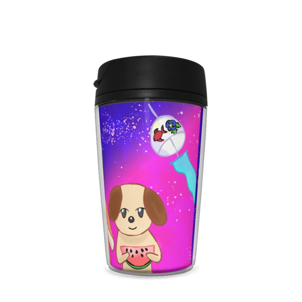 花火と犬と女の子