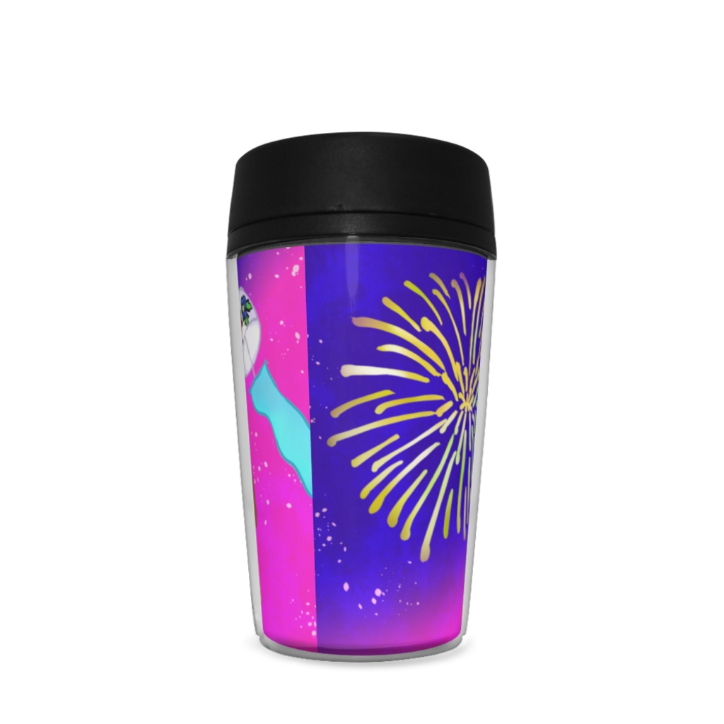 花火と犬と女の子