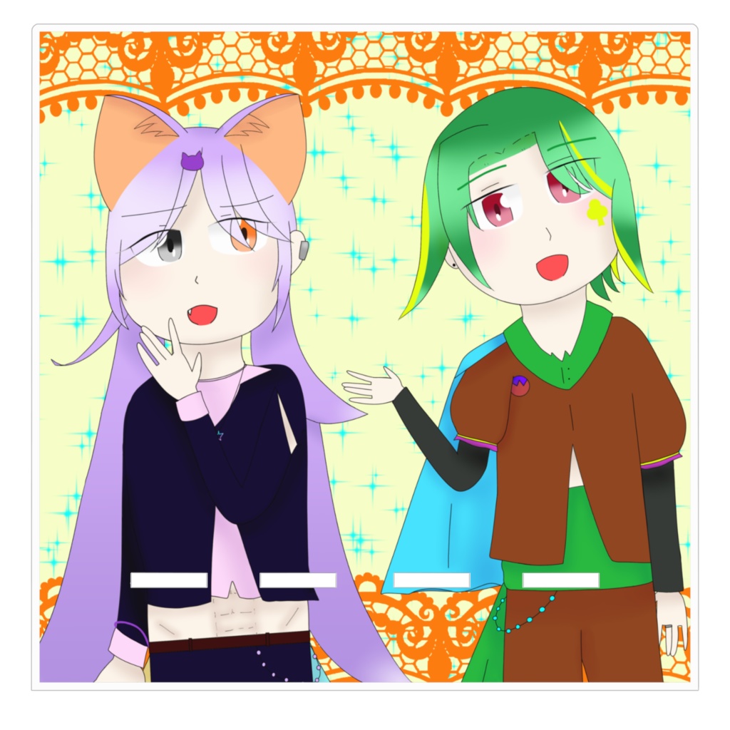 優雅と戒斗のアクリルスマホスタンド