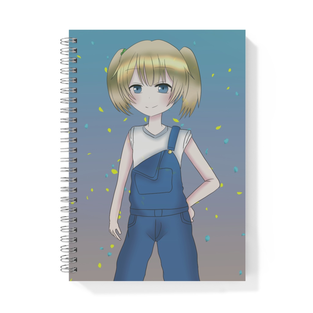 オーバーオール少女のリングノート