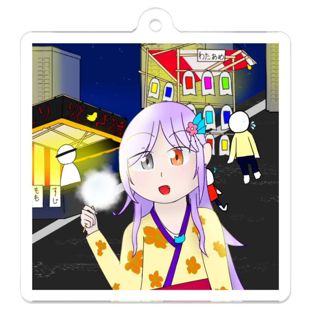 祭りなアクリルキーホルダー