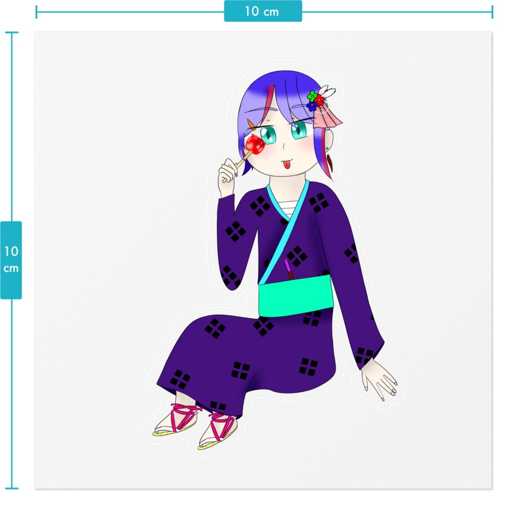 聖夜と祭りなステッカー