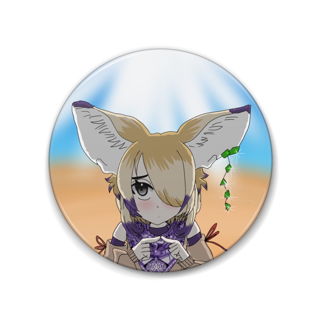 フェネック缶バッジ