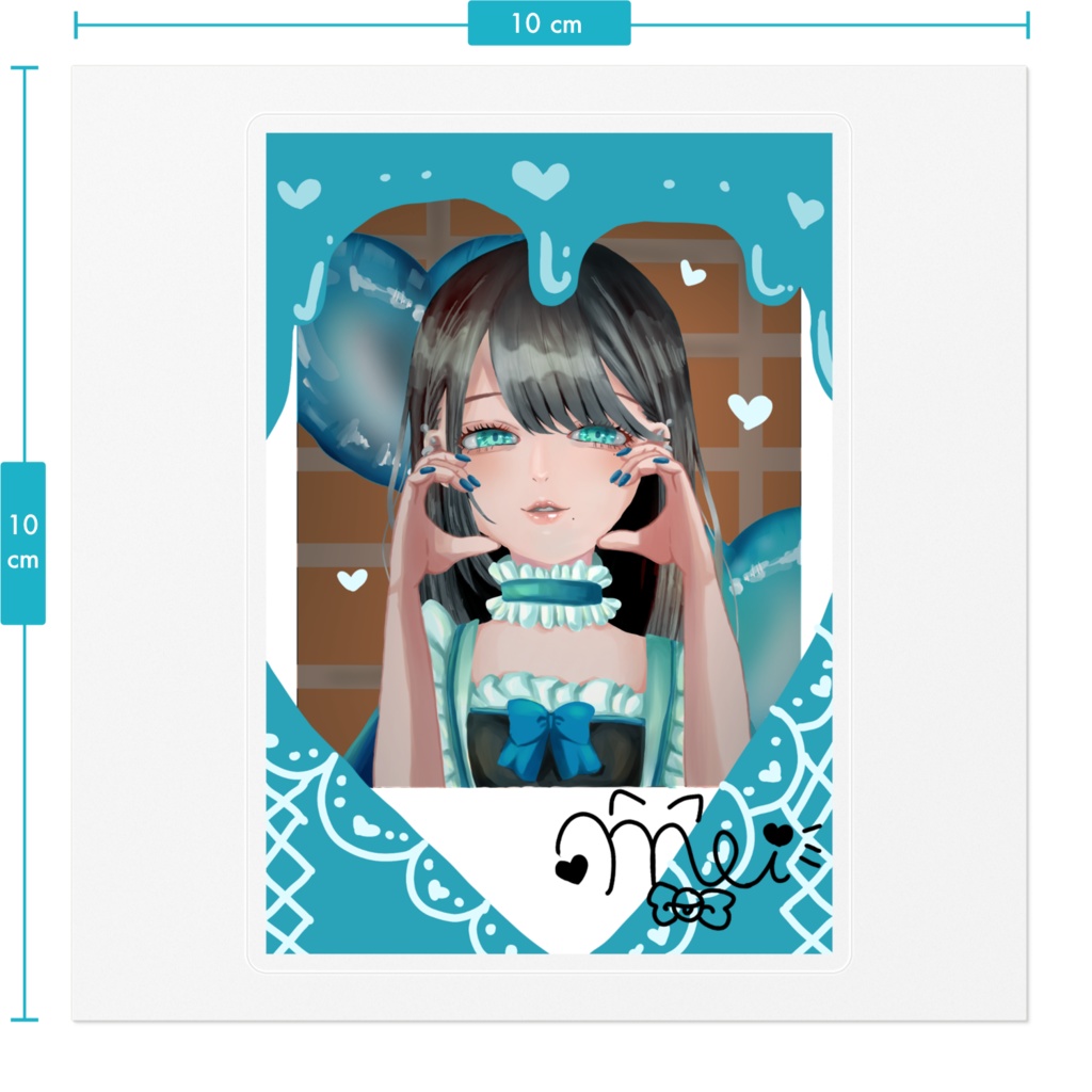 チェキ風ステッカー