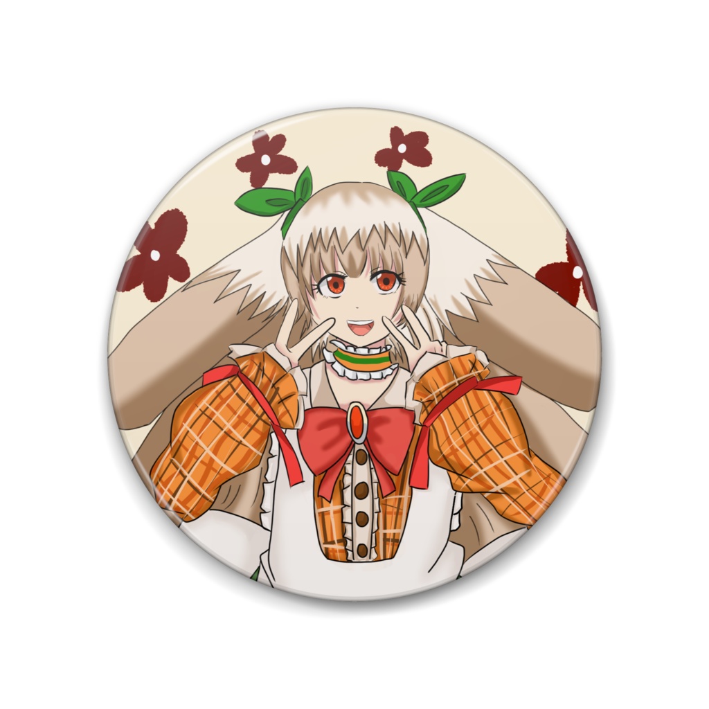 ロップイヤーの缶バッジ