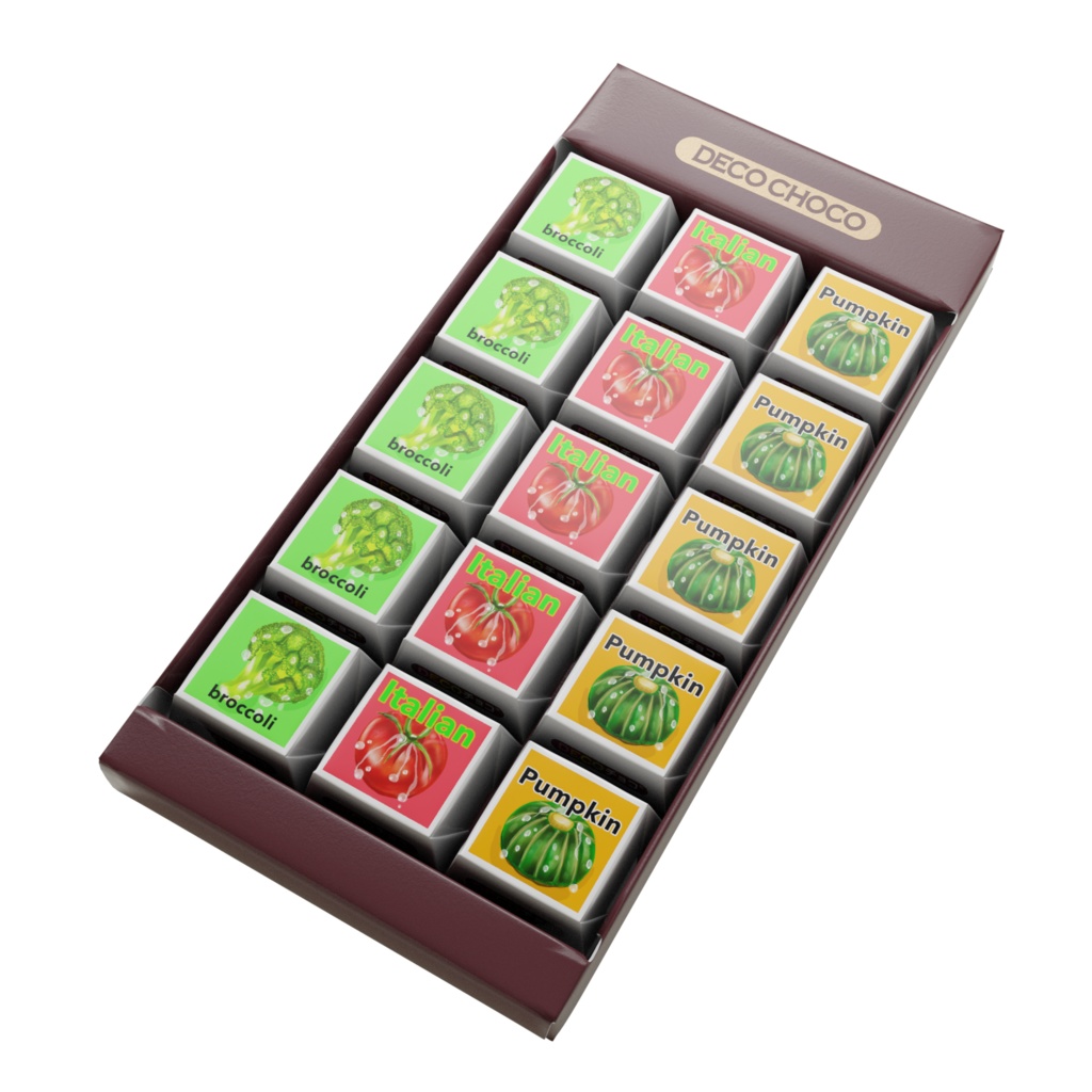 DECOチョコ　野菜シリーズ