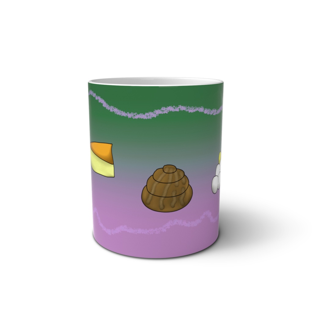 マグカップ、菓子