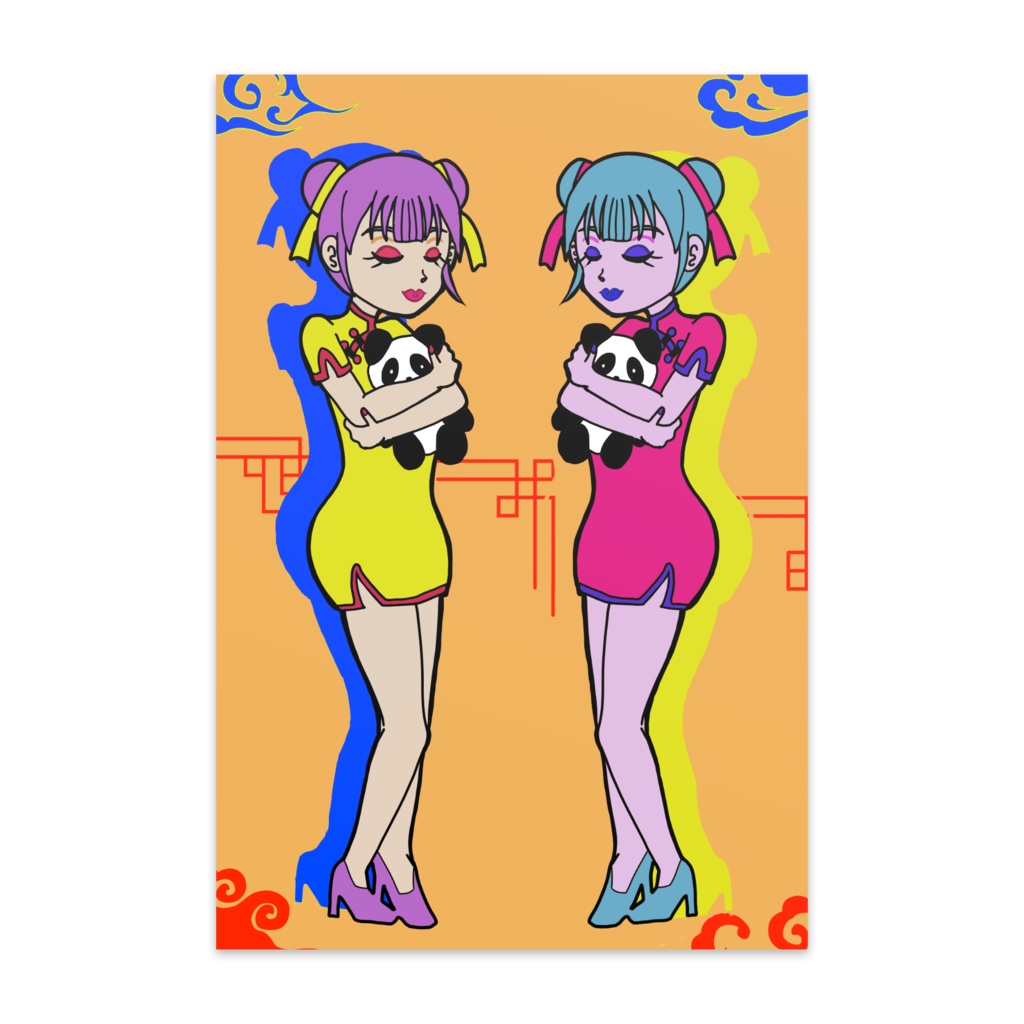 娘娘(ニャンニャン)ポストカード