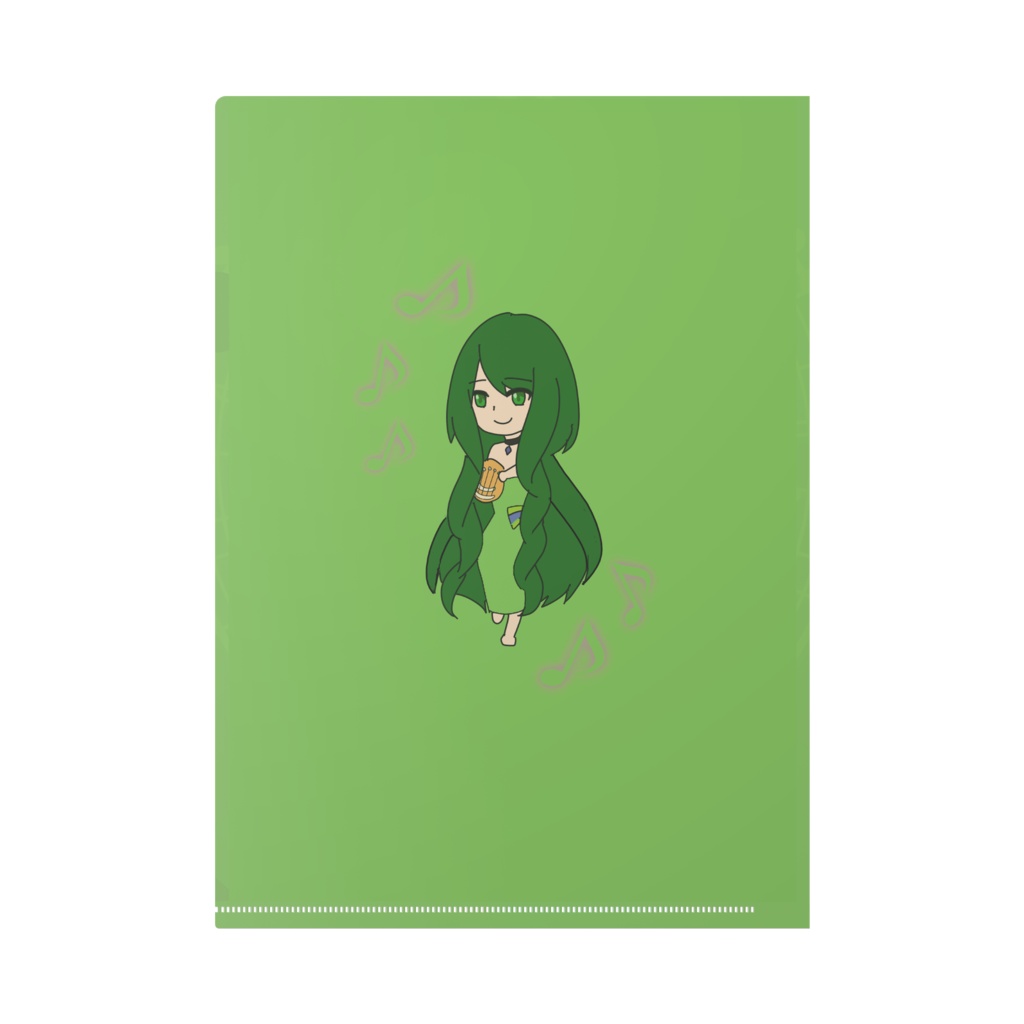 竪琴少女のクリアファイル