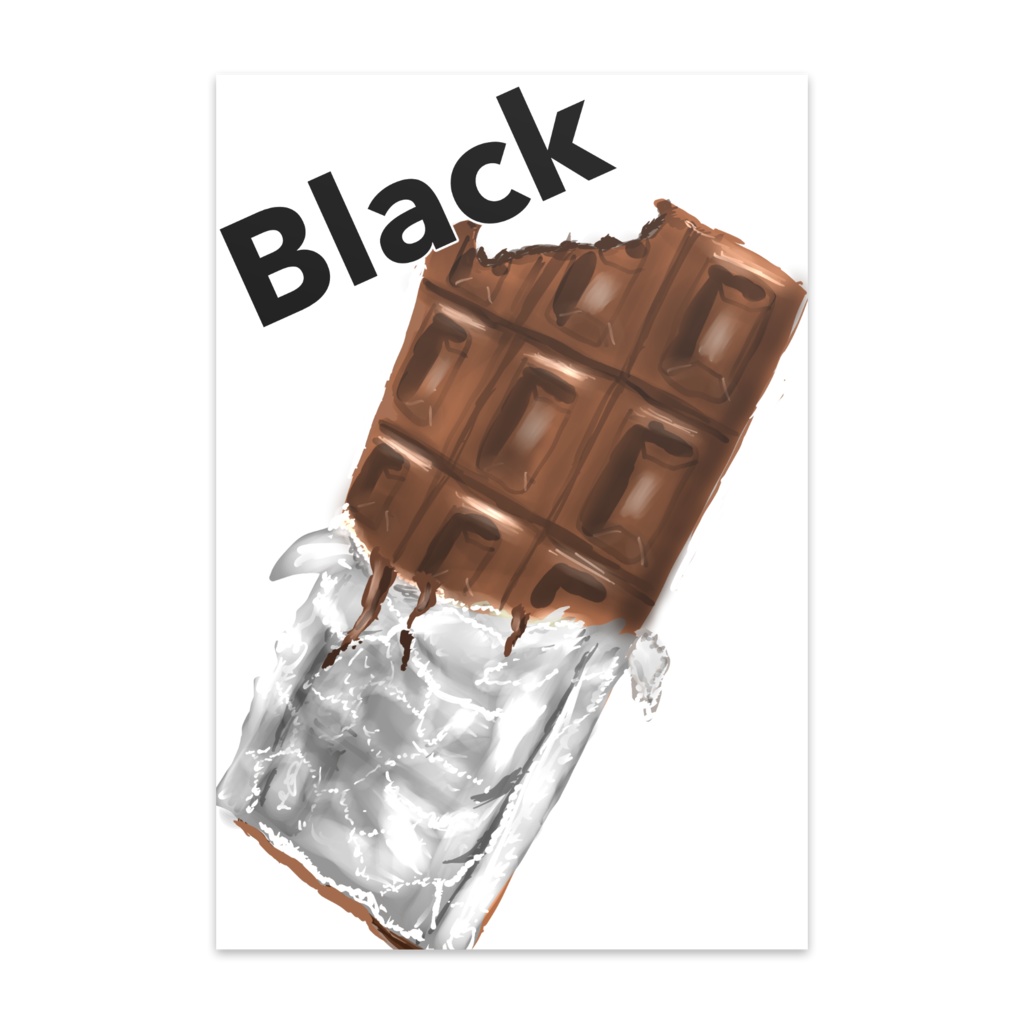 ポストカード板チョコイラスト