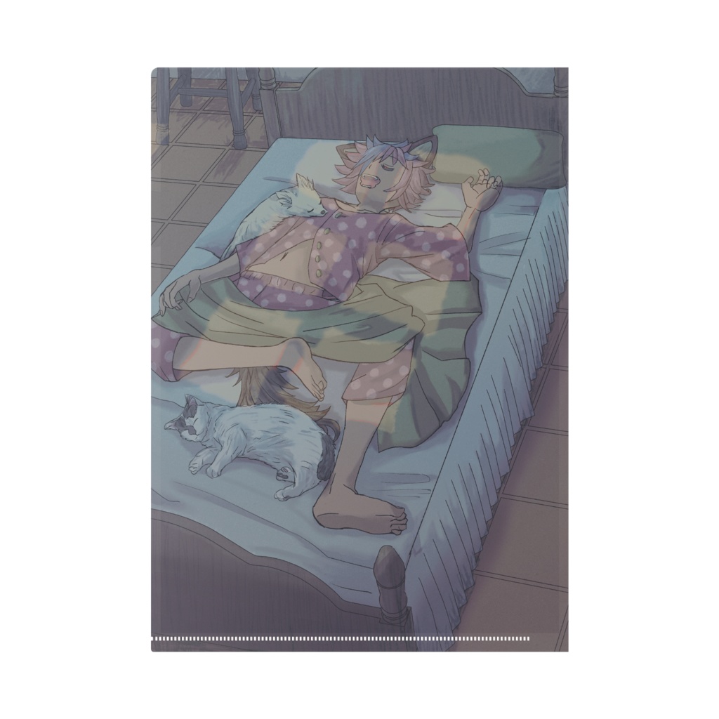 森で暮らす獣人のクリアファイル